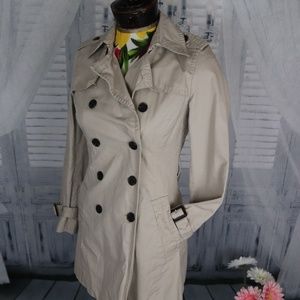 Tan Banana Republic Trench Coat XS